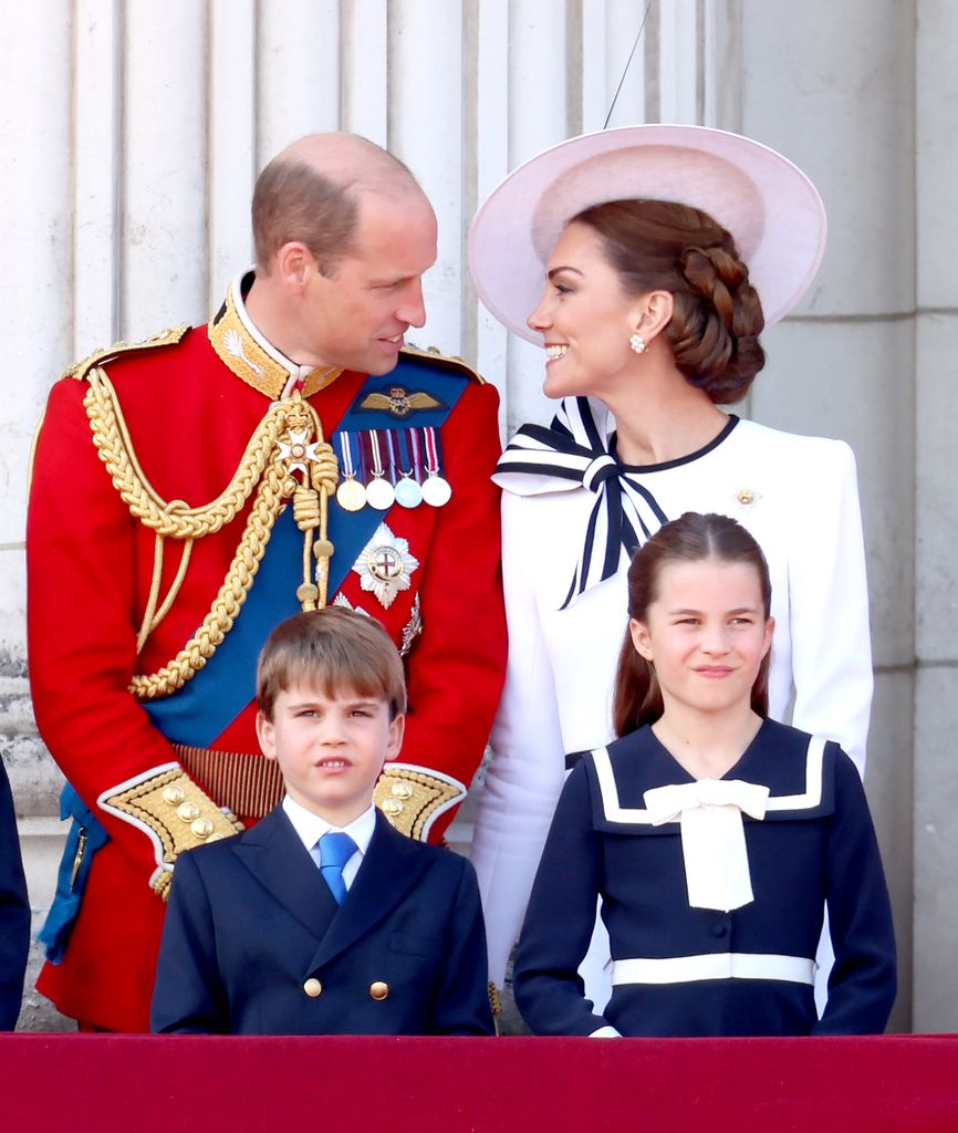 William and Kate share loving looks