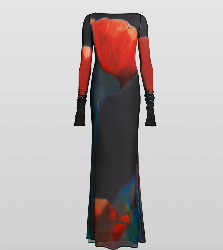 Rat & Boa printed mesh dress