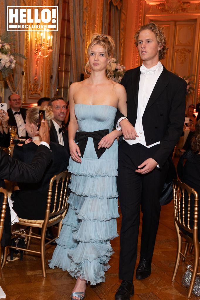 Apple Martin with Leo Cosima Henckel von Donnersmarck at Bal Des Debutantes