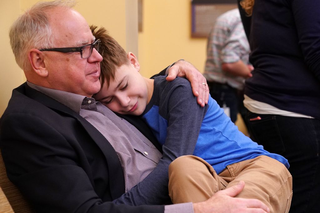 tim walz and son gus