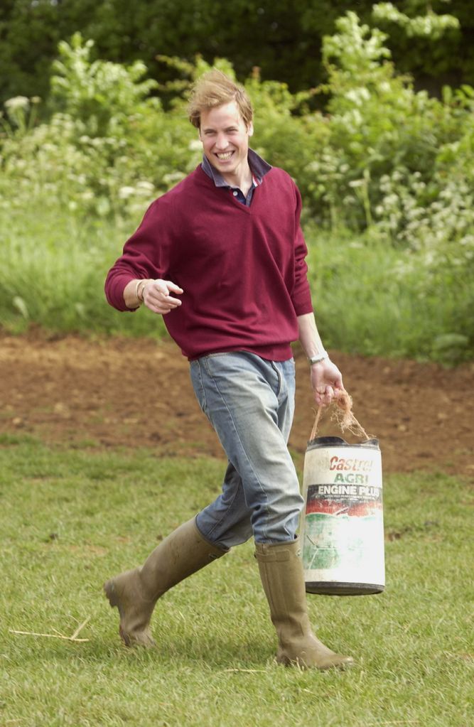 Prince William At Duchy Home Farm In Gloucestershire.