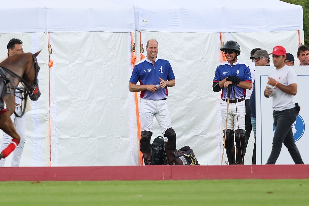 Prince William in his polo outfit