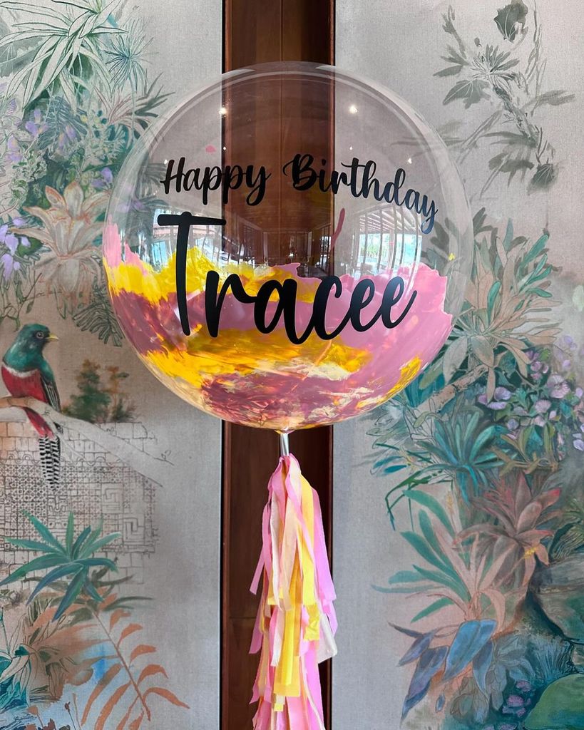 Tracee Ellis Ross shares a photo of a balloon for her birthday on Instagram