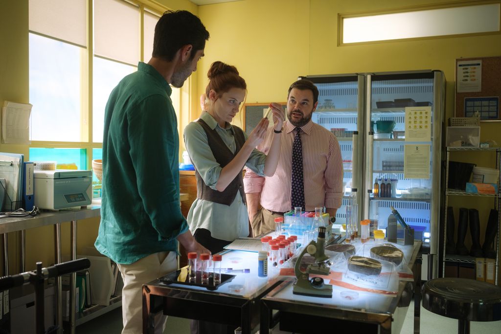 Tai Hara, Anna Samson and Lloyd Griffith in Return to Paradise