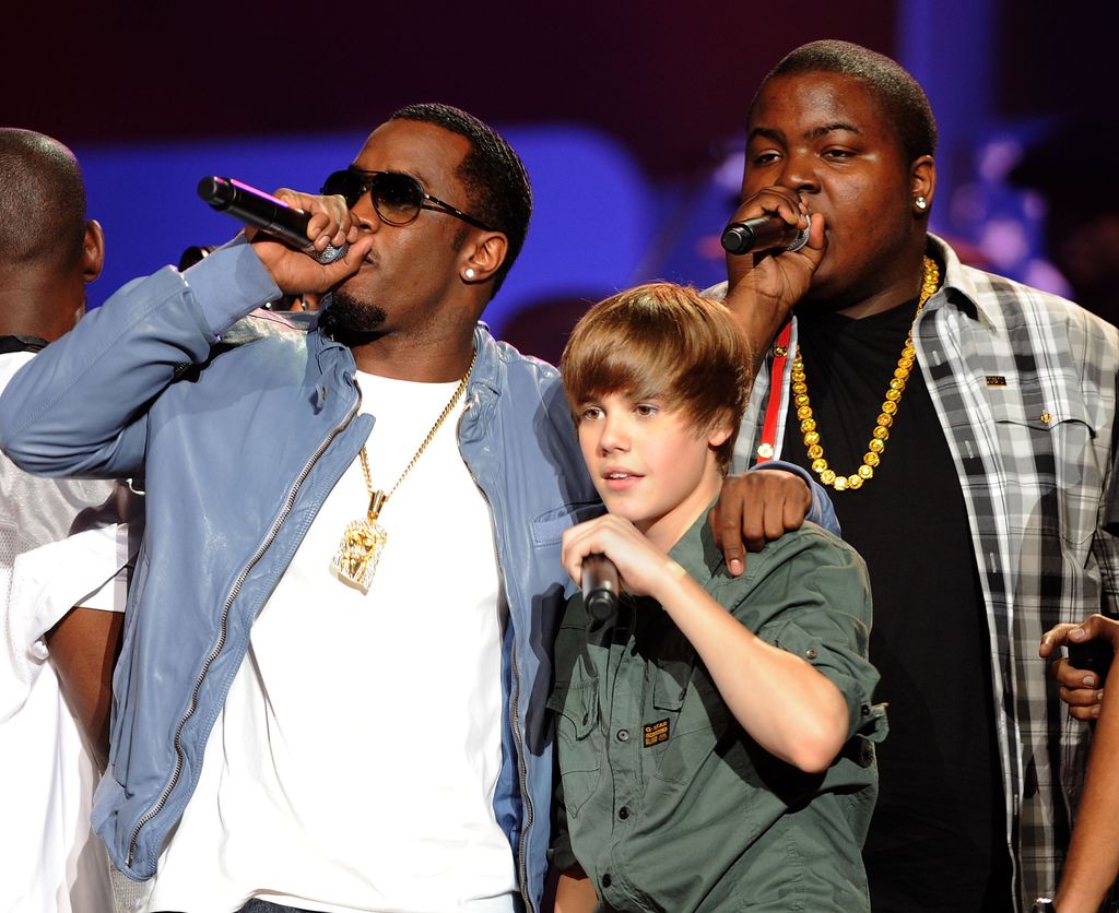 Sean "P Diddy" Combs, Justin Bieber and Sean Kingston in 2010