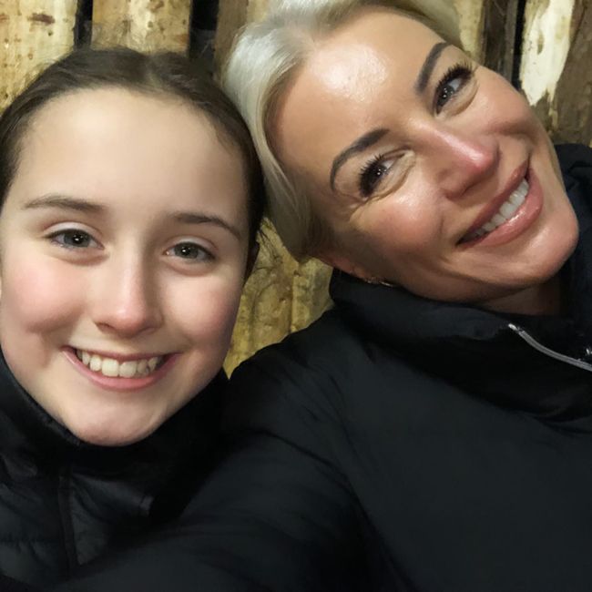 Denise Van Outen and her daughter Betsy