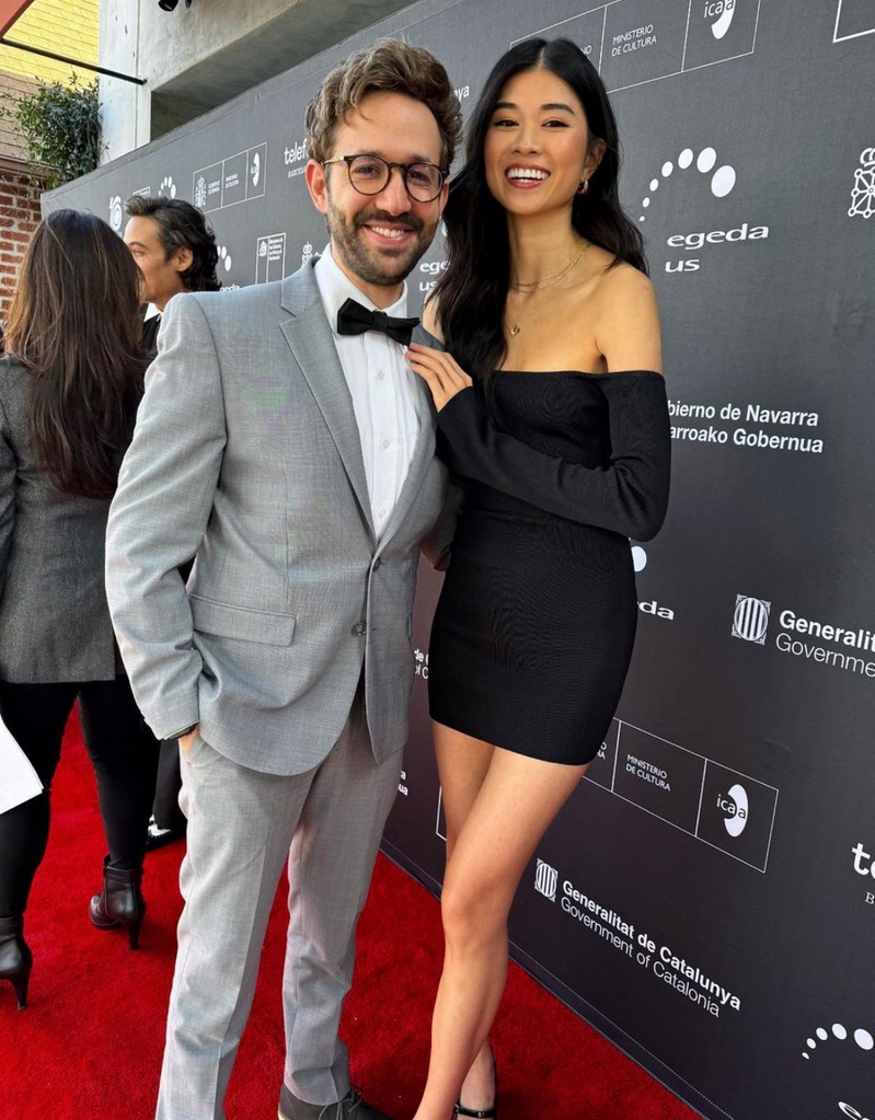 Photo shared by David Lautman on Instagram posing with his now fiancée Megan Li Wang