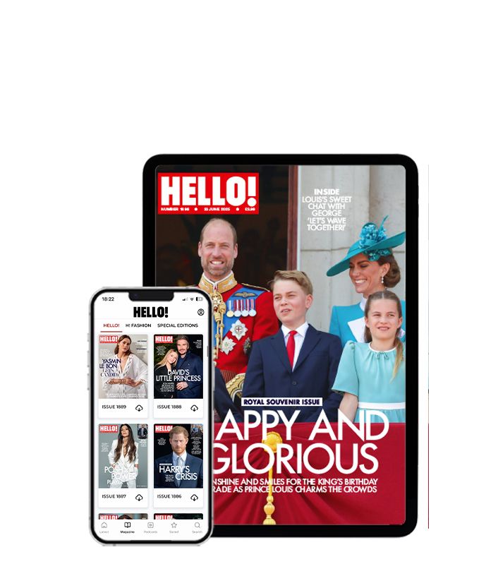 Hello Magazine cover featuring the Wales' at Trooping the Colour balcony appearance