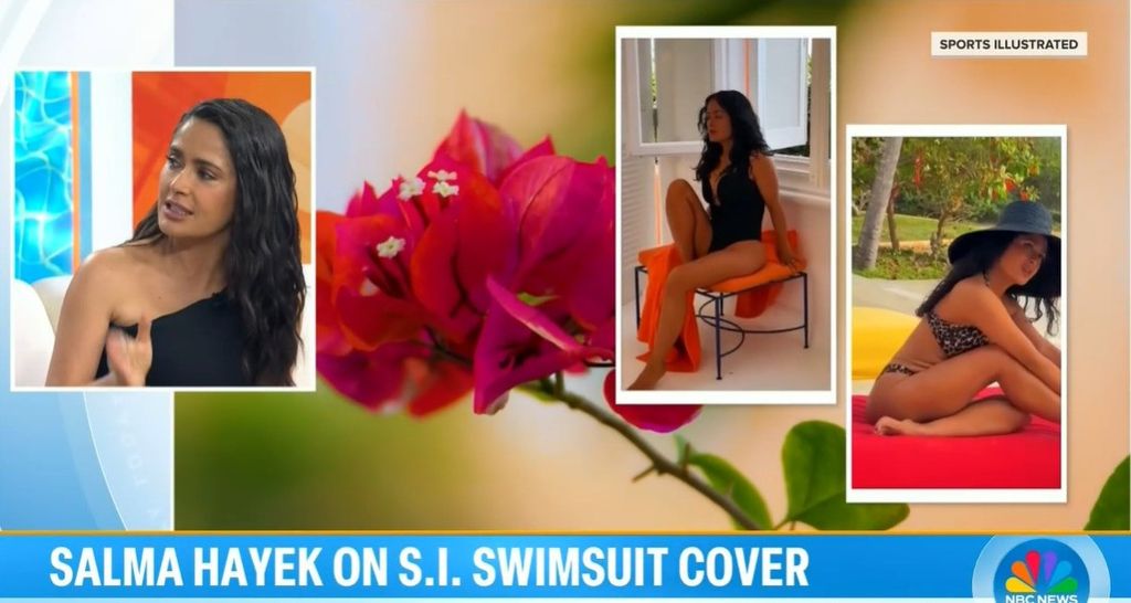 salma hayek on today show for sports illustrated swimsuit