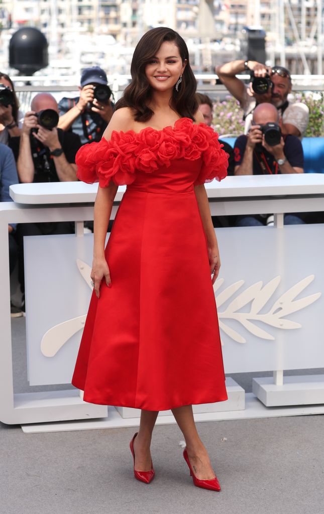 Selena Gomez attends the "Emilia Perez" Photocall at the 77th annual Cannes Film Festival at Palais des Festivals on May 19, 2024 in Cannes, France.