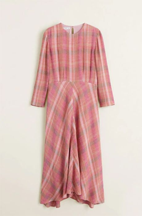pink check dress holly willoughby