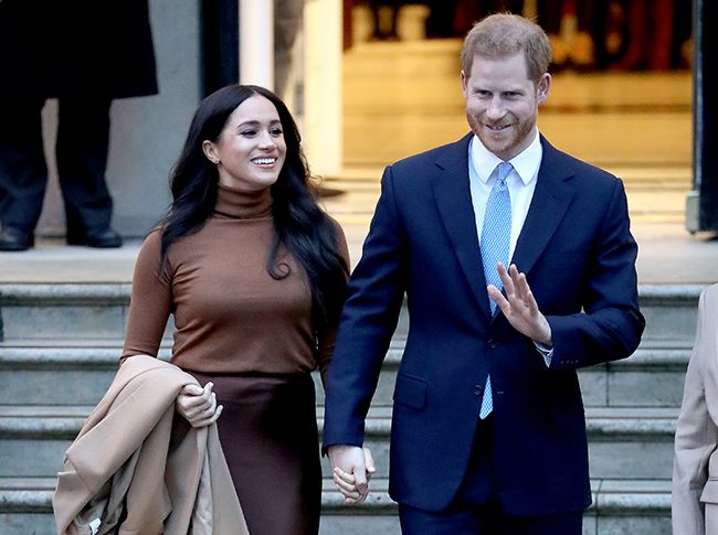 Prince Harry and Meghan Markle walking hand in hand