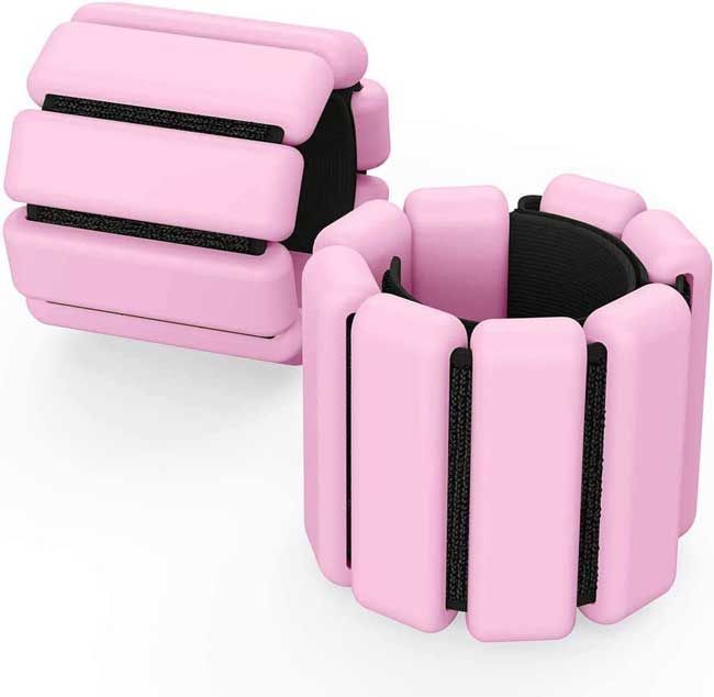 amazon dupe of pink bala ankle weight bangles