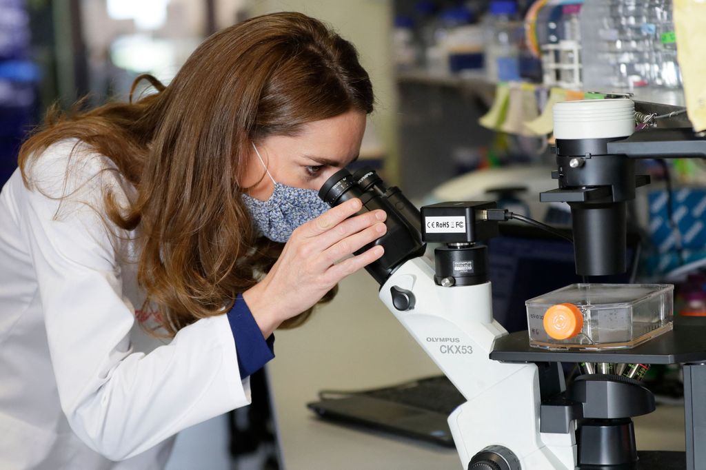 Princess Kate visited the Institute of Reproductive and Development Biology at Imperial College to see the research there