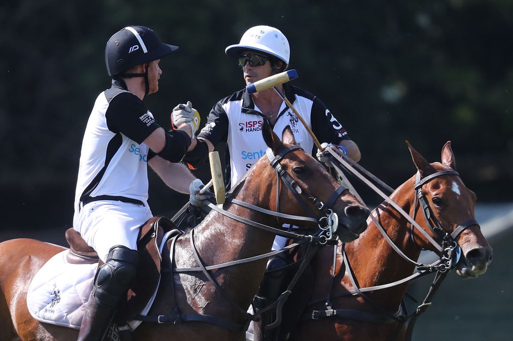 Prince Harry and Nachos Figueras at Sentebale ISPS Handa Polo Cup, Italy 2019 