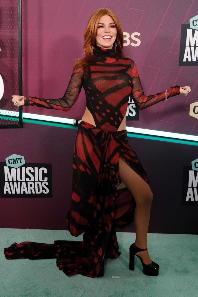 Shania Twain attends the 2023 CMT Music Awards 