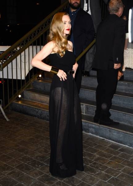 Amanda Seyfried in Michael Kors sheer panstuit for CFDA Fashion Awards