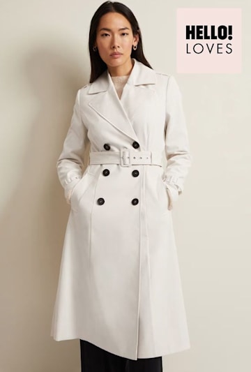 phase eight cream trench coat 