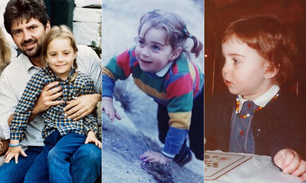Composite of Kate Middleton as a child