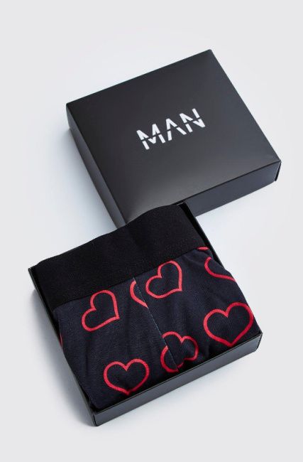 valentines day heart boxer shorts for him