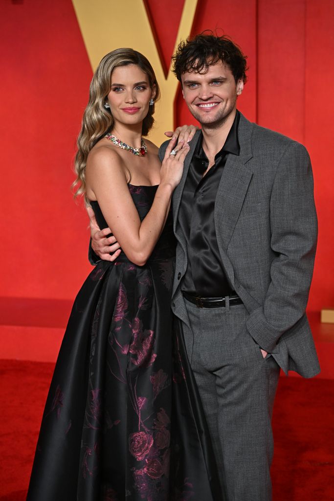 Sara Sampaio and Ray Nicholson attending the Vanity Fair Oscar Party 