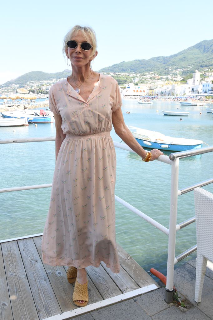 Trudie by harbour in pink floral dress