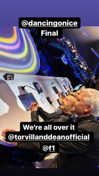 phillip schofield watching f1 with christopher dean