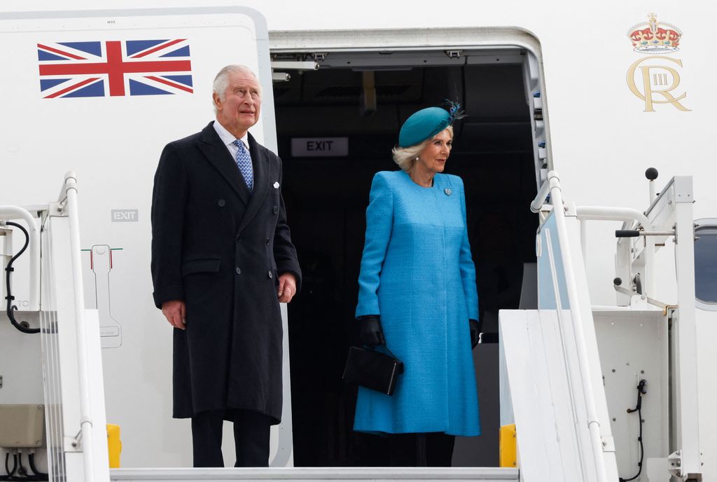 King Charles and Queen Consort Camilla arrive in Germany for state visit
