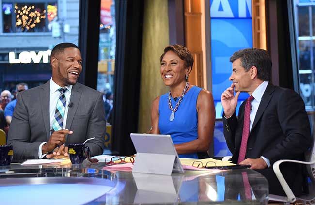 gma michael strahan george stephanopoulos