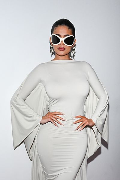 Kylie Jenner Paris White Dress