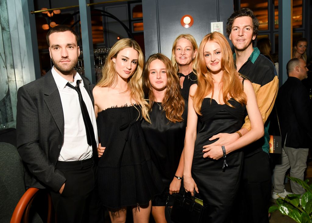 Jackson with Grace's family at the premiere of The Twisted Tale of Amanda Knox