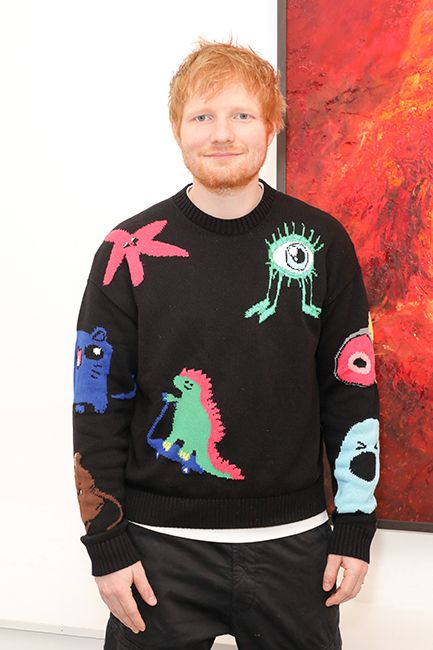 Ed Sheeran at art event