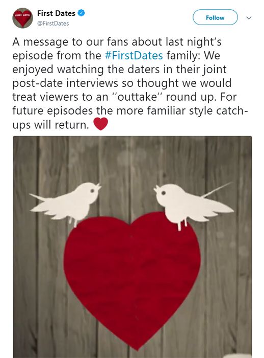 first dates apology
