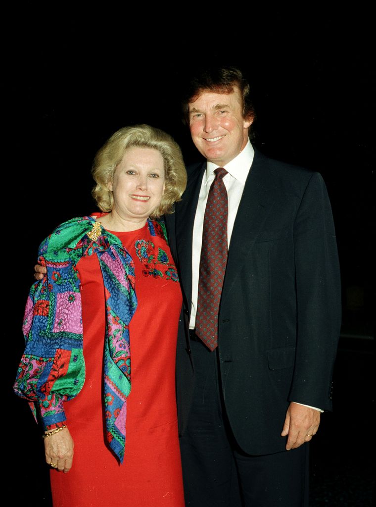 Portrait of Elizabeth Trump Grau and her younger brother, real estate developer Donald Trump, as they pose together at the Mar-A-Lago estate, Palm Beach, Florida, March 15, 1997.