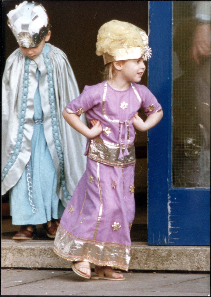 Princess Beatrice a she prepared for her starring role in The Little Angel At Upton House School Windsor