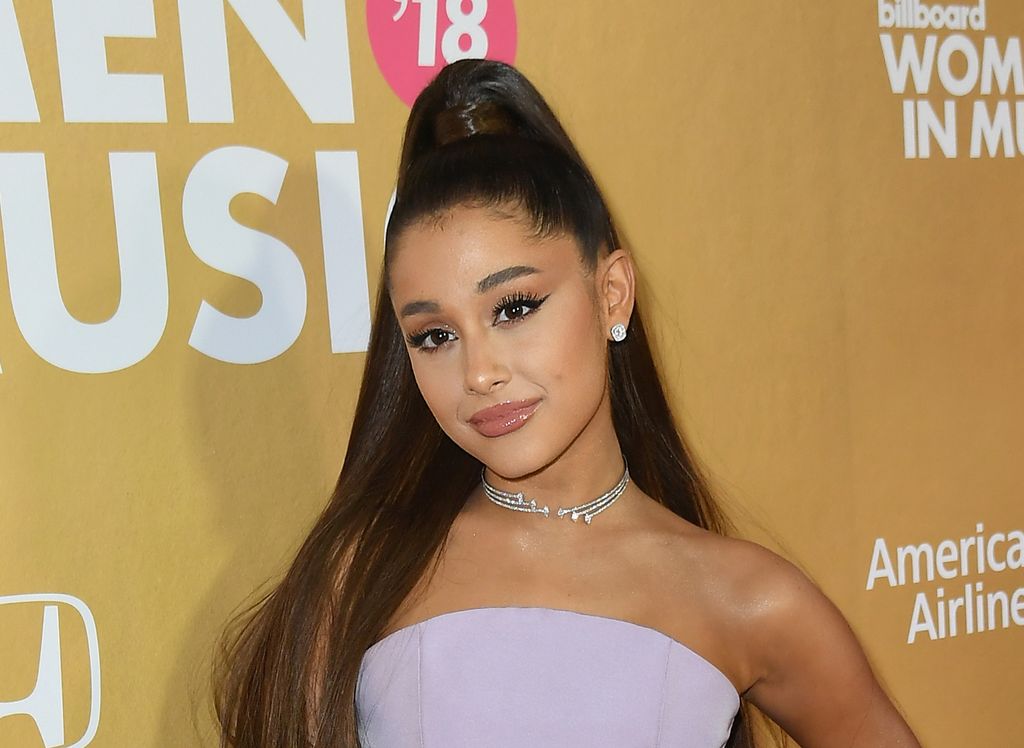 Ariana Grande attends Billboard's 13th Annual Women In Music event at Pier 36 in New York City on December 6, 2018