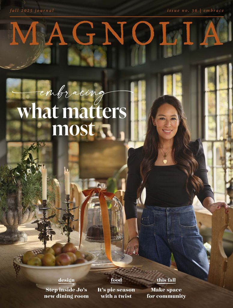 Joanna Gaines on the cover of Magnolia Journal Fall 2025 