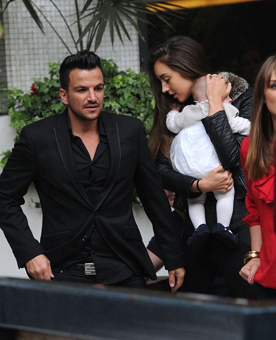 Emily MacDonagh and Amelia with Peter Andre