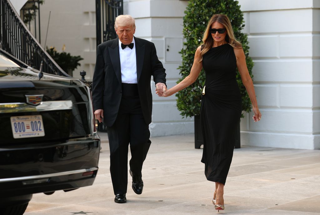  President Donald Trump and first lady Melania Trump depart the White House 