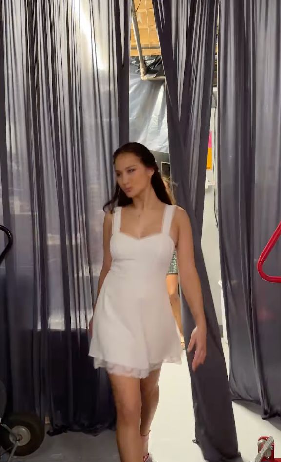 Belly white bacherlorette mini dress