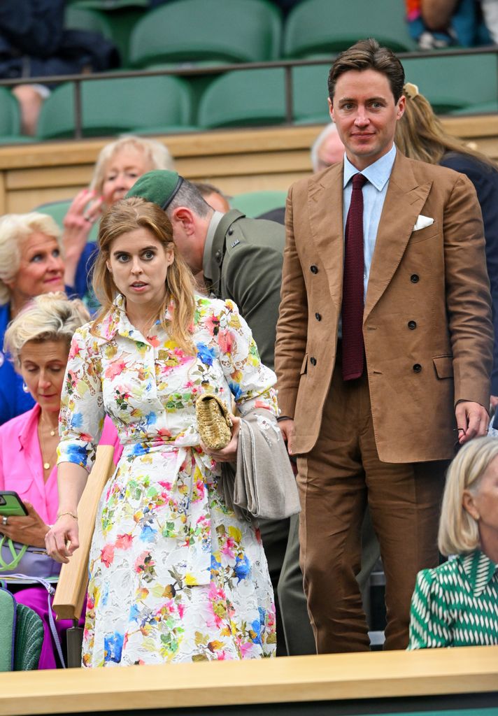 princess beatrice and edoardo mapelli mozzi at wimbledon