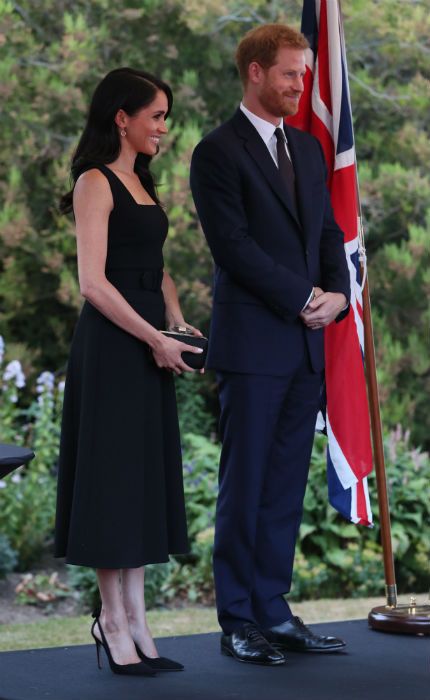 meghan markle prince harry garden party outfit