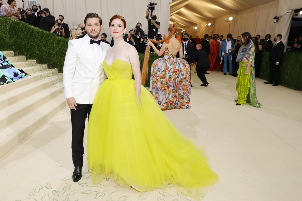 Kit Harington and Rose Leslie at the Met Gala in 2021