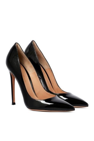 gianvito rossi black patent heels