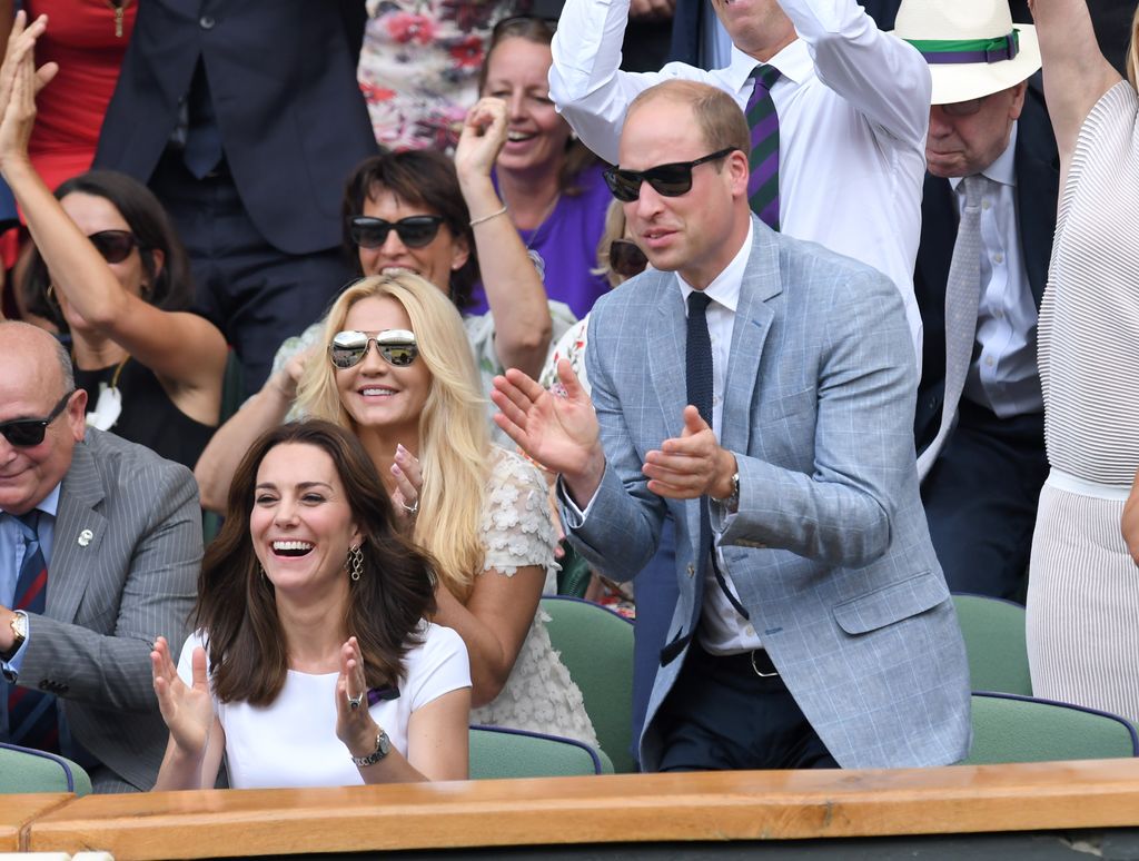 William and Kate jump to their feet at Wimbledon 2017