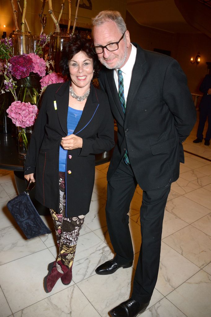 LONDON, ENGLAND - JUNE 05:  Ruby Wax (L) and Ed Bye attend an after party following the UK Premiere of "The Happy Prince" hosted by Justine Picardie, editor of Harper's Bazaar, at Cafe Royal on June 5, 2018 in London, England.  (Photo by David M. Benett/Dave Benett/WireImage)