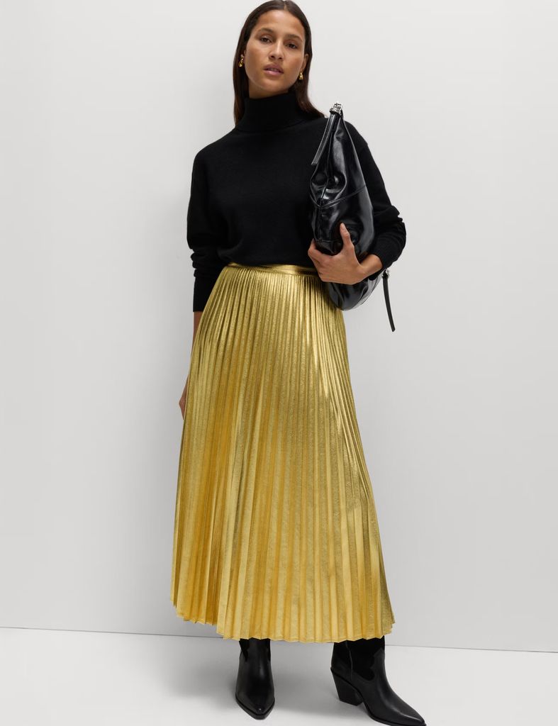 M&S Gold Skirt