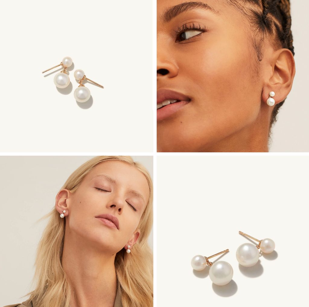 pearl earrings from mejuri