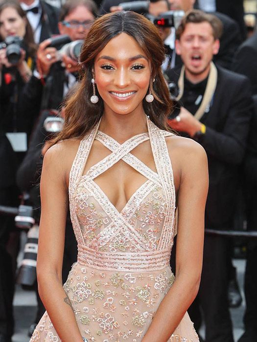 Model and actress Jourdan Dunn takes a break from her boxing