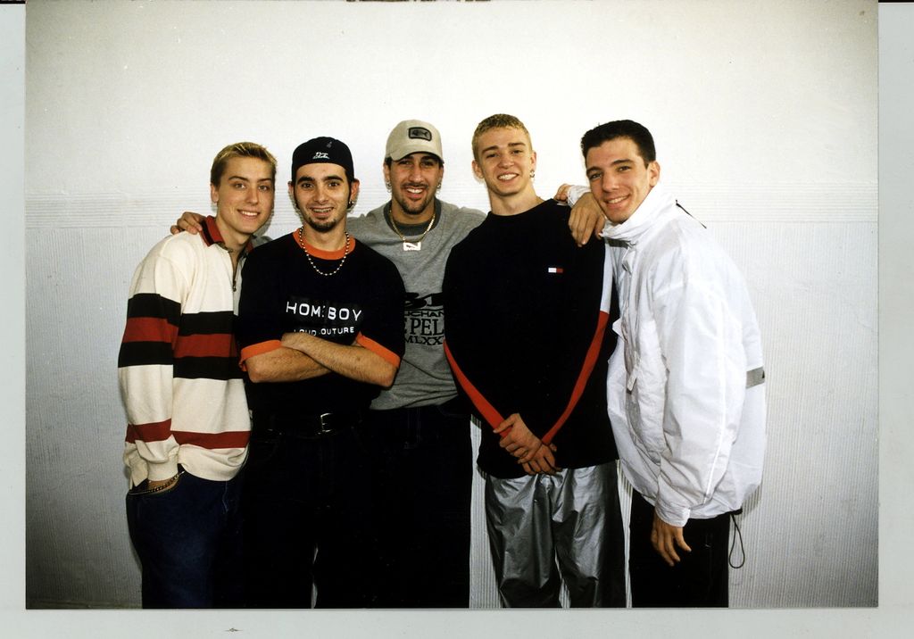 One of the first images of NSYNC taken in Germany